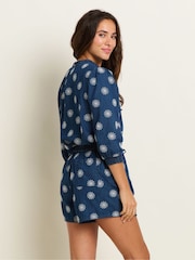 Brakeburn Blue 100% Cotton Daisy Shorts - Image 2 of 5