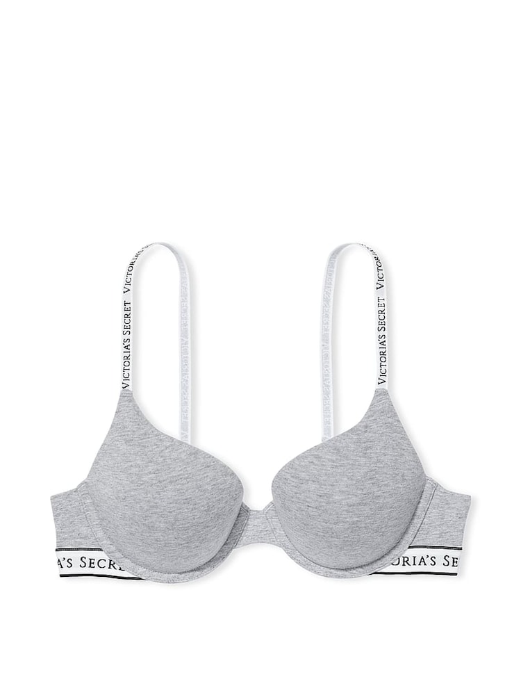 Victoria's Secret Medium Heather Grey Full Cup Push Up Bra - Image 3 of 3