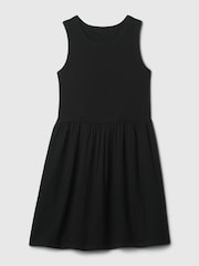 Gap Black Crinkle Gauze Skater Dress (4-13yrs) - Image 3 of 3