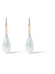 Aela Gold Tone Teardrop Pearl Earrings - Bild 1 von 2