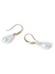 Aela Gold Tone Teardrop Pearl Earrings - Bild 2 von 2