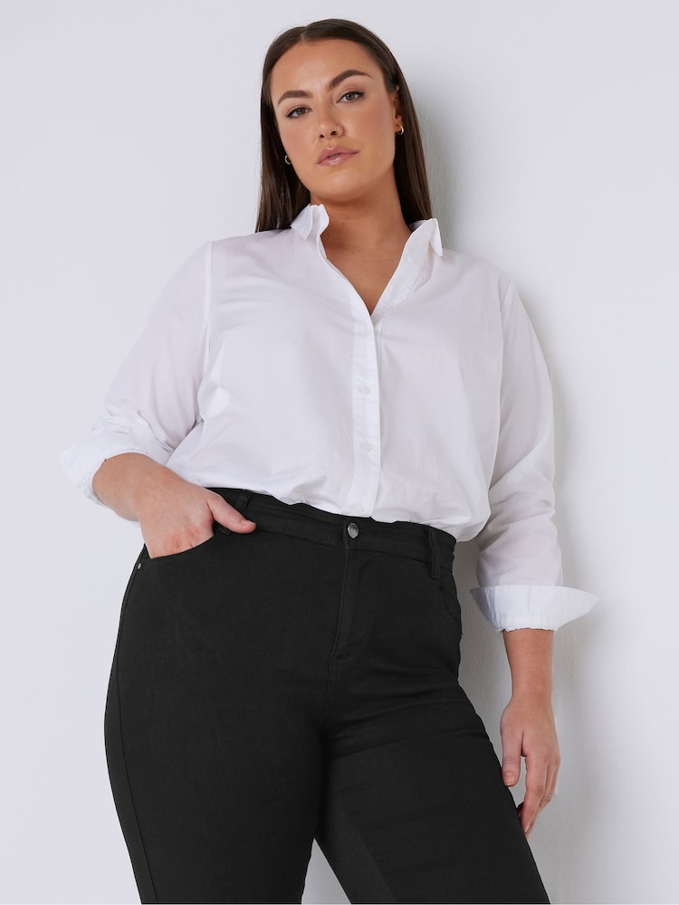 Evans Curve High Waisted Skinny Jeans - Image 4 of 4 Evans Curve High Waisted Skinny Jeans - Image 4 of 4