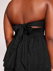 Victoria's Secret Black Dobby Halterneck Beach Dress - Image 5 of 7
