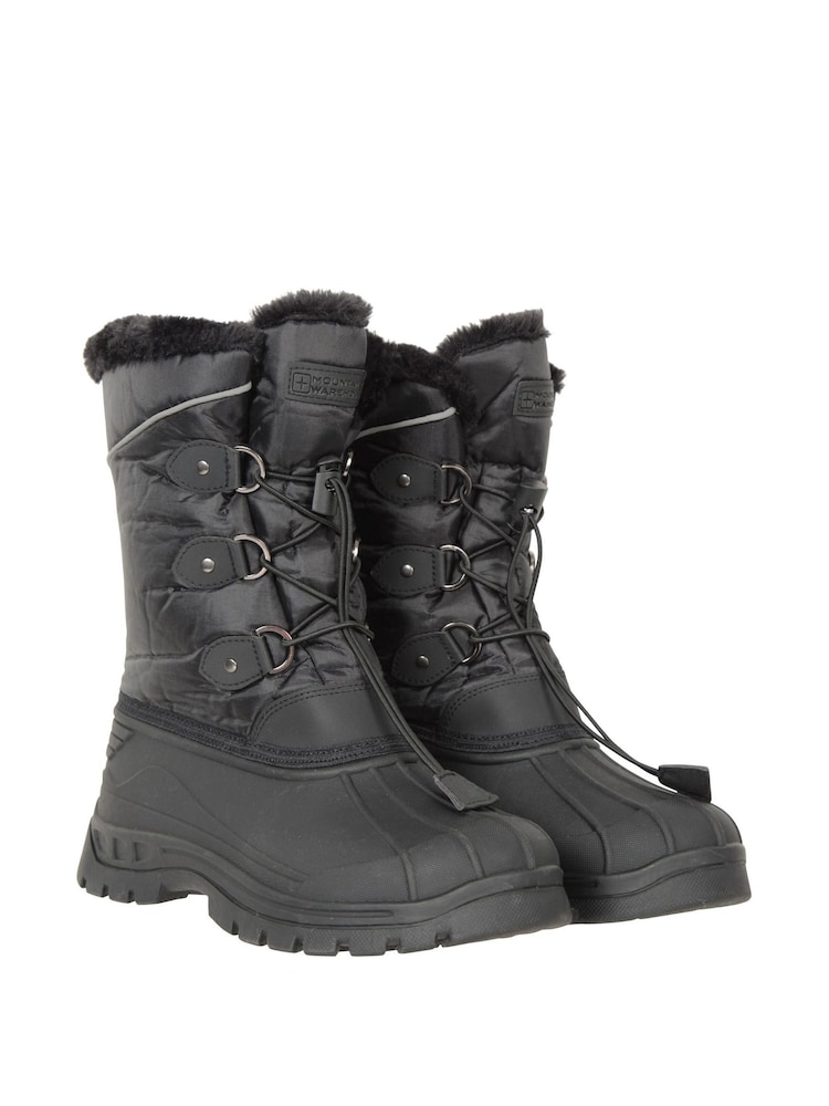 Mountain Warehouse Black Kids Whistler Sherpa Lined Snow Boots - Image 1 of 5