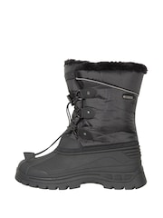 Mountain Warehouse Black Kids Whistler Sherpa Lined Snow Boots - Image 3 of 5