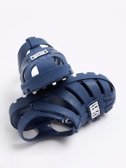 River Island Blue Boys Rubber Jelly Sandals - Image 4 of 4