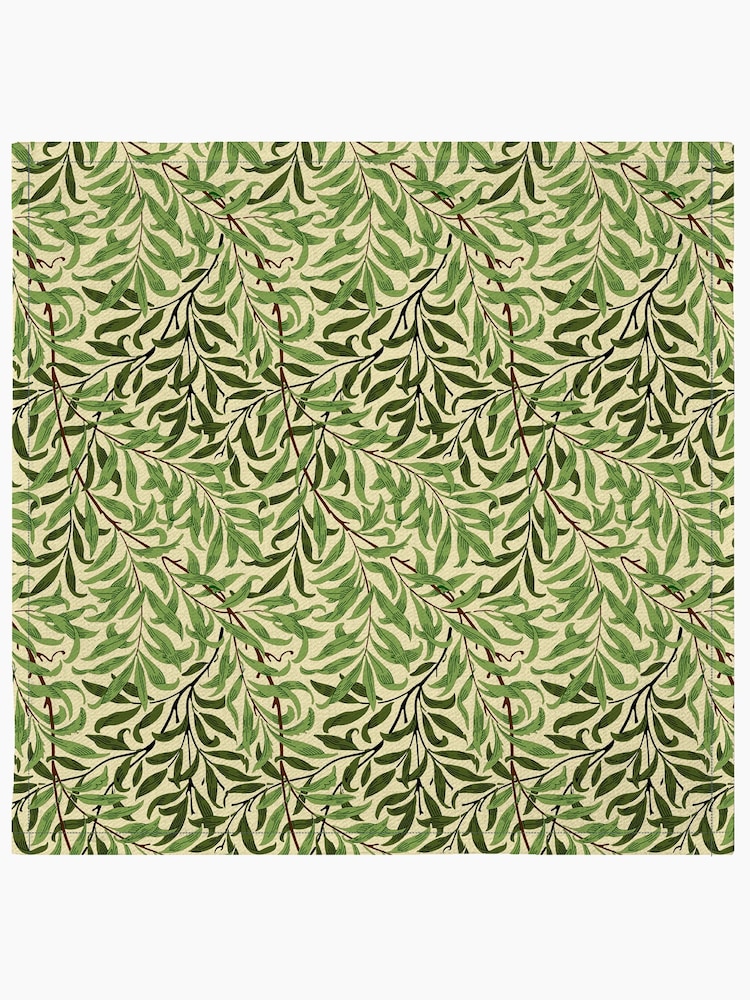 William Morris Gallery Green Willow Boughs Pack of 4 100% Cotton Napkins - Image 2 of 2