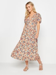 Vestido midi de manga curta PixieGirl Petite - Imagem 2 de 6