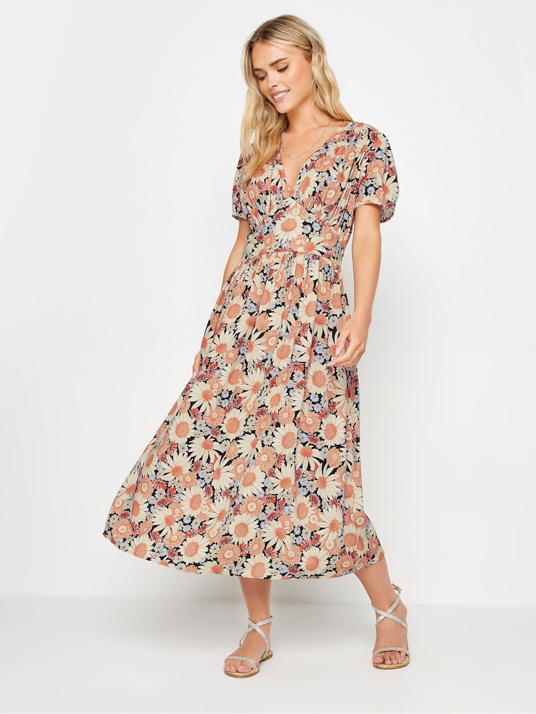 Vestido midi de manga curta PixieGirl Petite - Imagem 2 de 6