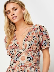 Vestido midi de manga curta PixieGirl Petite - Imagem 5 de 6