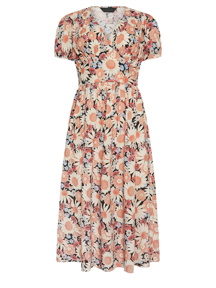 Vestido midi de manga curta PixieGirl Petite - Imagem 6 de 6