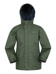 Mountain Warehouse Denim Green Kids Torrent Waterproof Jacket - Image 1 of 5
