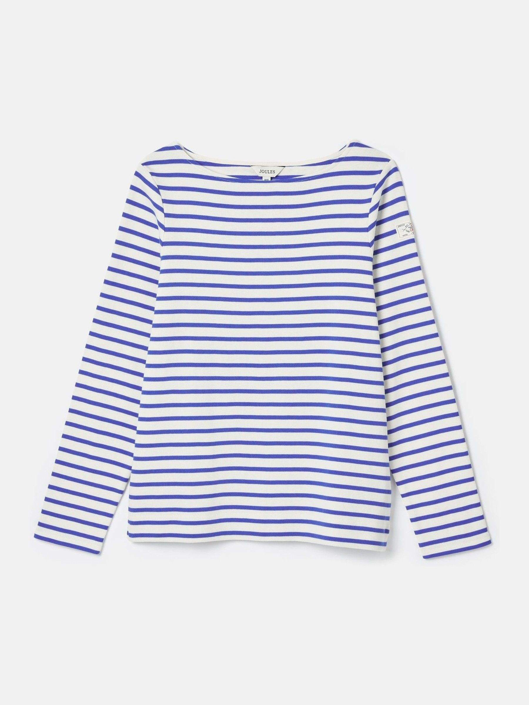Buy Joules Harbour Blue/White Boat Neck Breton Top from Next USA