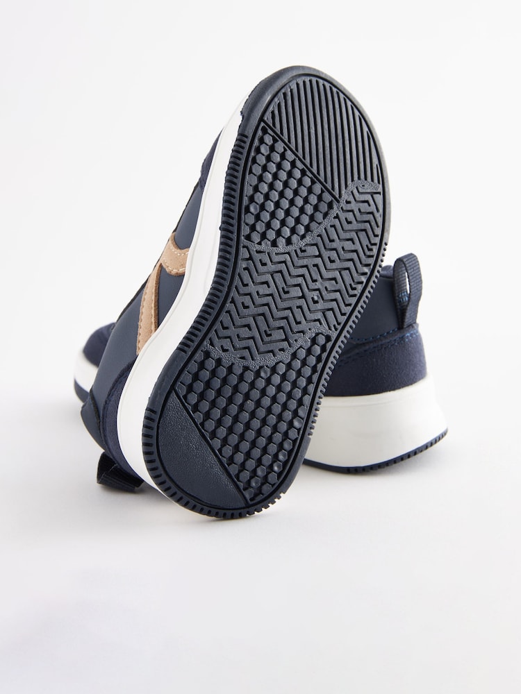 Navy Blue Wide Fit (G) Elastic Lace Trainers - Image 6 of 6 Navy Blue Wide Fit (G) Elastic Lace Trainers - Image 6 of 6