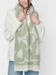 Katie Loxton Abstract Floral Blanket Scarf - Image 1 of 3