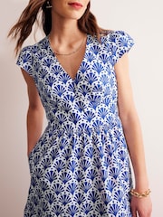 Boden Blue May 100% Cotton Midi Tea Dress - Image 2 of 6