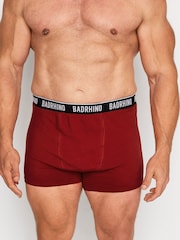 BadRhino Big & Tall Black 100% Cotton Boxers 3 Pack - Image 2 of 4