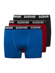 BadRhino Big & Tall Black 100% Cotton Boxers 3 Pack - Image 4 of 4