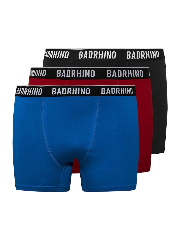 BadRhino Big & Tall Black 100% Cotton Boxers 3 Pack - Image 4 of 4