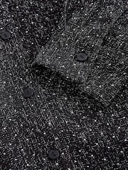 Black Rhinestone Sparkle Shacket - Image 8 of 8