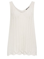 Yours Curve de crochê Vest - Imagem 6 de 6
