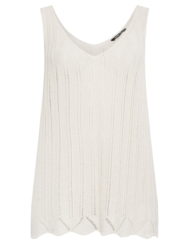 Yours Curve de crochê Vest - Imagem 6 de 6