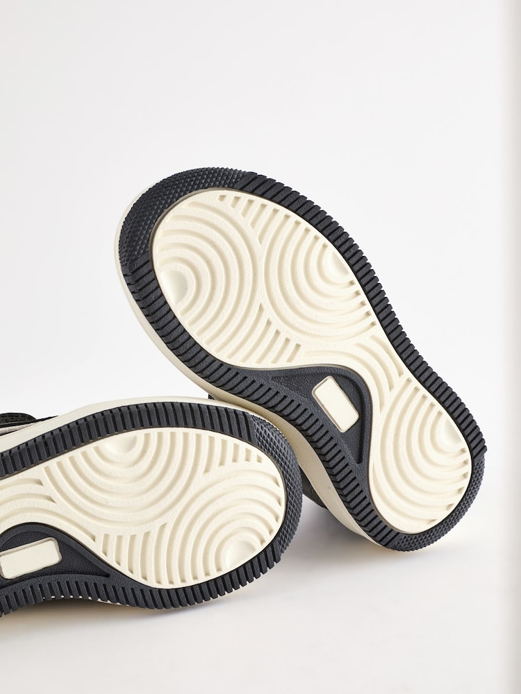 Black Touch Fastening Elastic Lace Trainers - Image 7 of 7