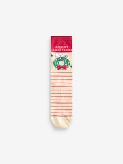 Snoopy Christmas Ankle Socks 4 Pack - Image 4 of 7