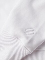 Superdry White 100% Cotton Sport Luxe Crew Sweatshirt - Image 5 of 6