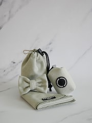 Cocopup Sage Tweed Dog Poop Bag Holder Bandana Bow Tie and Treat Pouch Bundle - Image 1 of 4