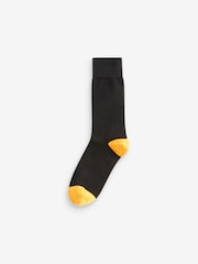 barvna črta Colour Pop; progast Geo - Moški Cotton Rich črna nogavice - Slika 2 iz 9