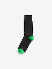 barvna črta Colour Pop; progast Geo - Moški Cotton Rich črna nogavice - Slika 5 iz 9