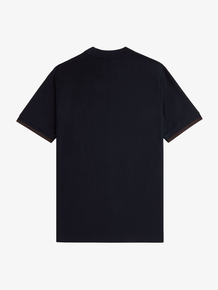 Fred Perry Tipped Cuff Pique T-Shirt - Image 6 of 6