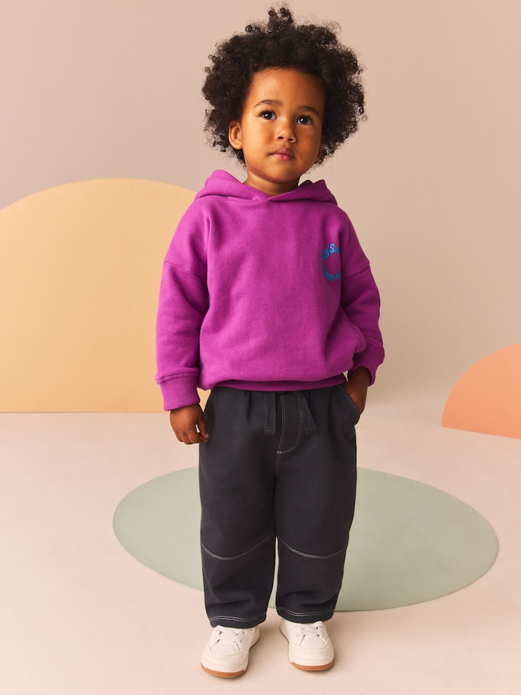 Charcoal Grey Carpenter Jersey Joggers (3mths-7yrs) - Image 2 of 4