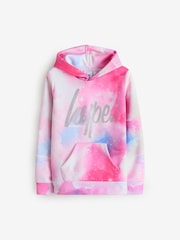 Różowy - Hype. Girls Pink Space 100% Cotton Hoodie - Image 1 of 3