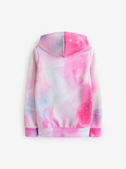 Różowy - Hype. Girls Pink Space 100% Cotton Hoodie - Image 2 of 3