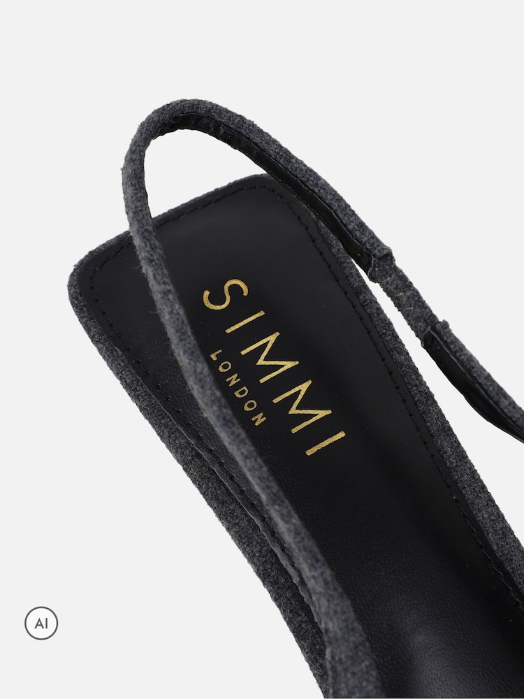 Simmi London Sadel Slingback Court Shoes - Obraz 4 z 4