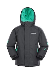 Azul medio - Chaqueta de nieve para niños con forro polar Raptor de Mountain Warehouse - Imagen 1 de 5