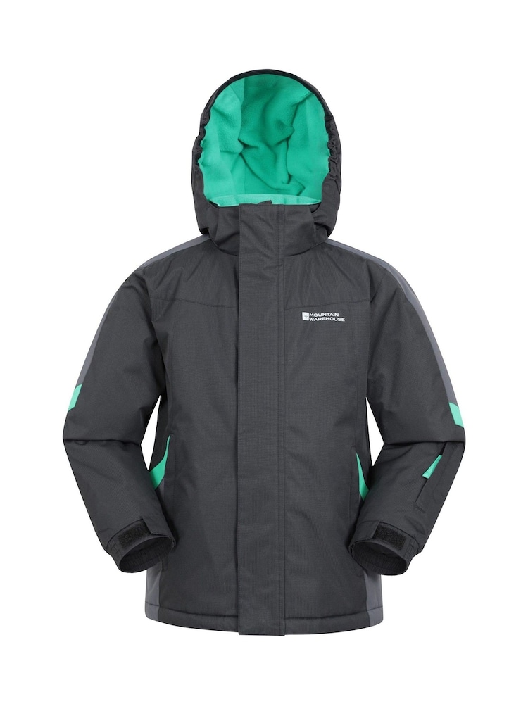 Azul medio - Chaqueta de nieve para niños con forro polar Raptor de Mountain Warehouse - Imagen 1 de 5
