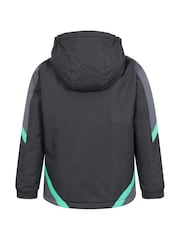 Azul medio - Chaqueta de nieve para niños con forro polar Raptor de Mountain Warehouse - Imagen 3 de 5