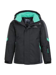 Azul medio - Chaqueta de nieve para niños con forro polar Raptor de Mountain Warehouse - Imagen 5 de 5
