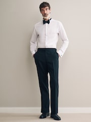 White Signature 100% Egytian Cotton Wing Collar Occasion Shirt - Image 2 of 8