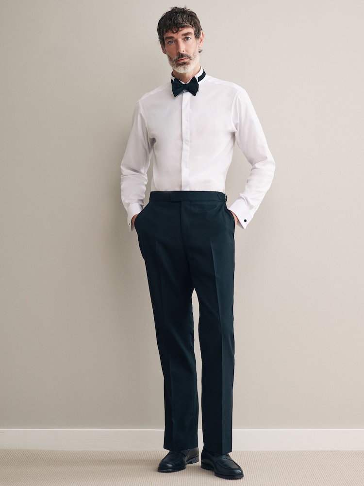 White Signature 100% Egytian Cotton Wing Collar Occasion Shirt - Image 2 of 8