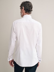 White Signature 100% Egytian Cotton Wing Collar Occasion Shirt - Image 3 of 8