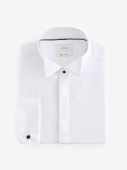 White Signature 100% Egytian Cotton Wing Collar Occasion Shirt - Image 6 of 8