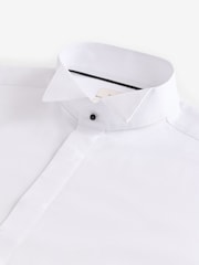 White Signature 100% Egytian Cotton Wing Collar Occasion Shirt - Image 8 of 8
