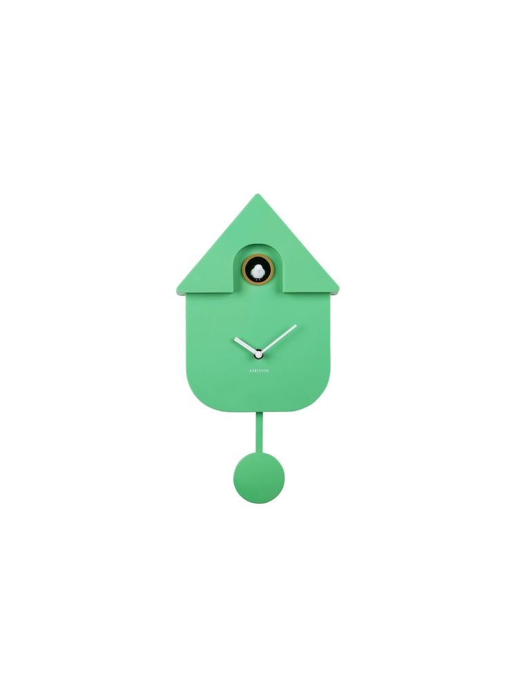 Karlsson Bright Green Modern Cuckoo ABS Wall Clock - Image 1 of 4