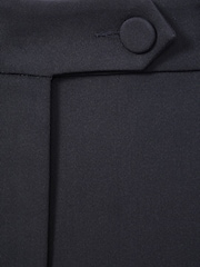 Reiss Navy Solene Wide Leg Split Hem Trousers - Image 6 of 6