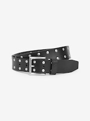 AllSaints 38Mm Studs Along Edge Black Belt - Image 2 of 3