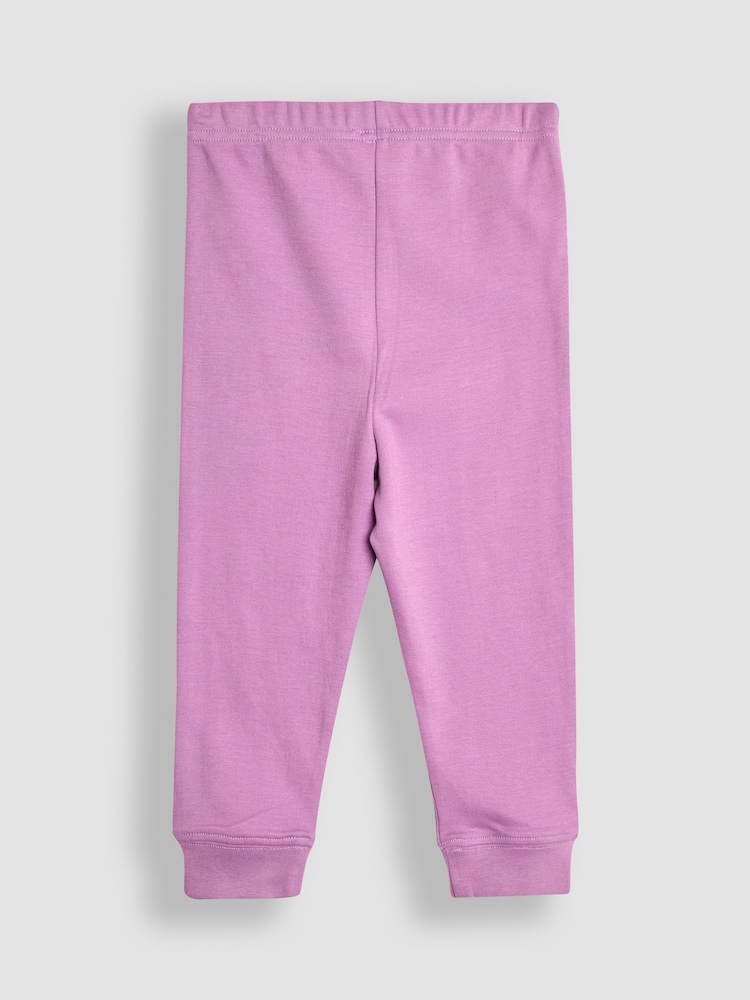 JoJo Maman Bébé Lilac Dino Pyjamas 2 Pack - Image 9 of 9
